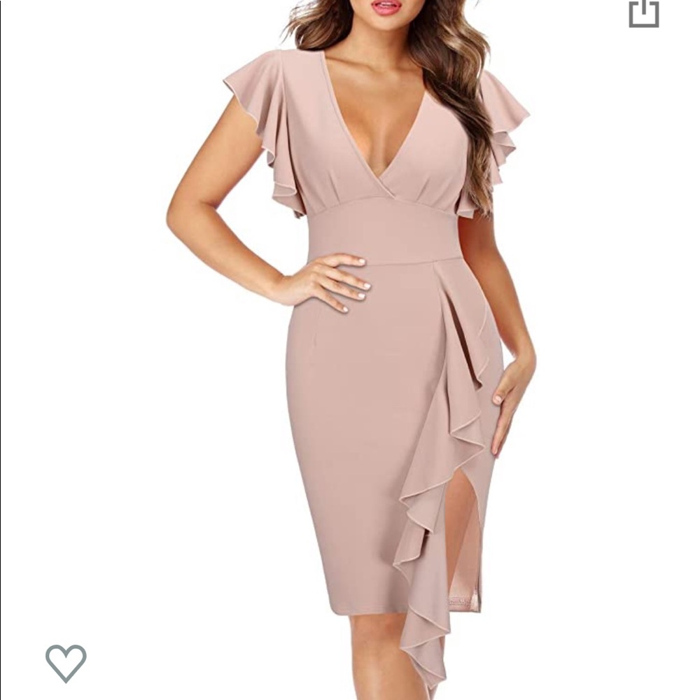 Pink Cocktail Party Formal Dress